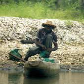 Gambian fisherman