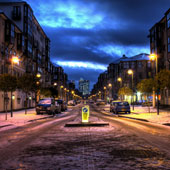 An Icy London Street