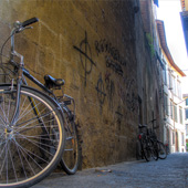 Bikes in Lucca Alley